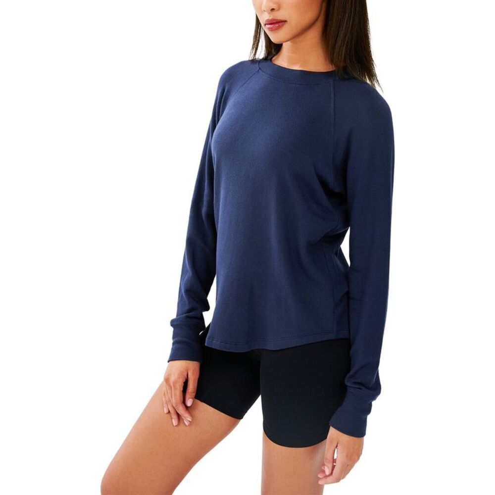 Splits59 Womens  Warm Up Fleece Sweatshirt, Blue